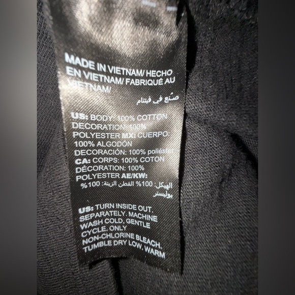 Chicos Top size 3 - XL Zebra embroidered contrasts body top 100% cotton summer - Picture 9 of 9